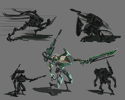 battle machines art character characterdesign concept art digitalart fantasy game illustration mobilegames photoshop cs6