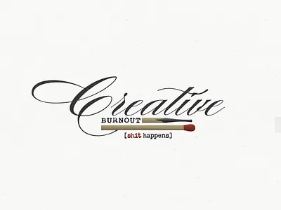 Creative Burnout ... creative burnout design illustration typo typography vector graphic