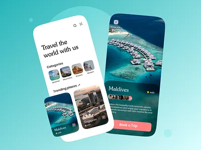 Travel app 2021 trend app app design clean daily ui design minimal mobile app social travel travel app traveling trend ui ui design uiux ux ux design
