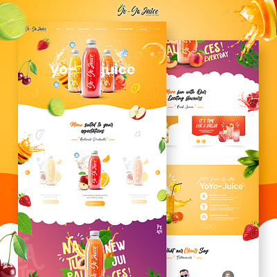 Yoyo Juice Ui Design design fruitjuicedesign photoshop uidesign uiux uxdesign web webdesign webdesigner website