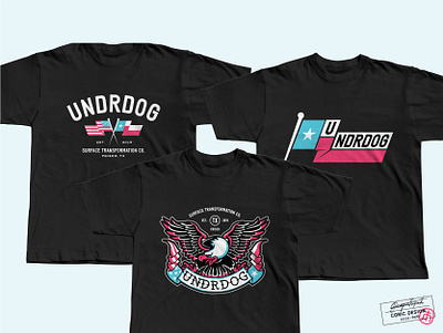 Merch design for Undrdog apparel brand identity branding clothing color creative graphic graphic design illustration illustrator logo merch merchendise mock up mockup photoshop t shirt tshirt vector visual identity