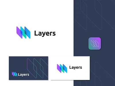 Layers analytic software logo app logo brand identity design brand identity designer branding data layer logo data logo gradient logo modern logo saas app logo saas logo saas product logo tech logo top logo trend 2021 trendy logo ui logo web app logo