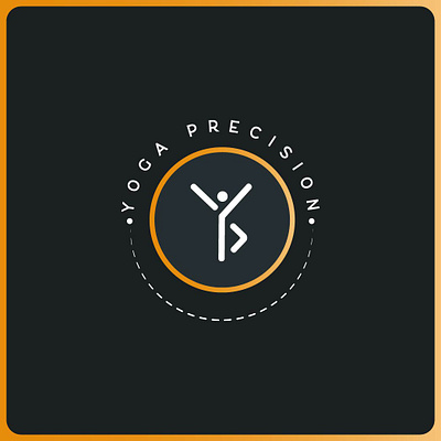 Yoga Precision design illustration logo minimal vector