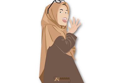 Woman Muslim branding design flat icon illustration illustrator muslimah vector woman woman illustration