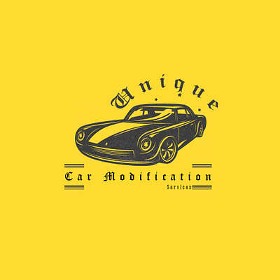 Car Modification 01 design illustration logo minimal vector