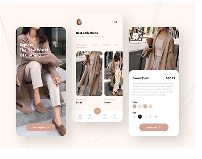 fashion store design adobe xd android app app design design fashion icon ios minimal mobile style ui uidesign ux