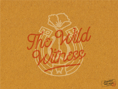 Logo Design for The Wild Witness california drawing empowerment feminine flower graphic design healing horse horseshoe logo logodesign mustard poppy psychology retro script therapy typography vintage western