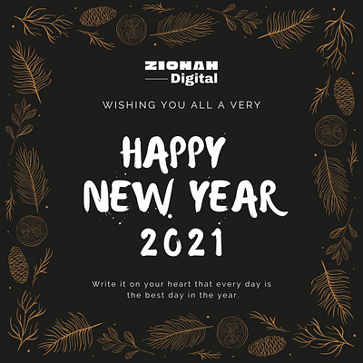 Zionah Digital wishes Happy New Year 2021 branding digital marketing digital marketing services google analytics optimization search engine optimization uidesign uxdesign web desgin web development services