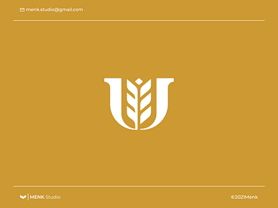 Letter U Wheat animal brand brand agency brand and identity branding bread classic design food forsale grain icon illustration logo logodesign luxury organic symbol vector wheat