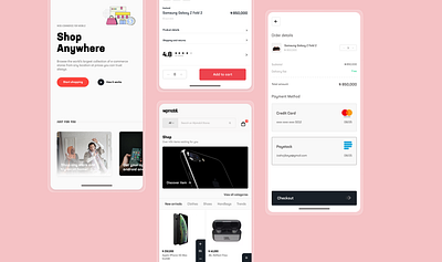 Mobile E-Commerce app design ecommerce ecommerce app illustration mobile mobile app typography ui ux