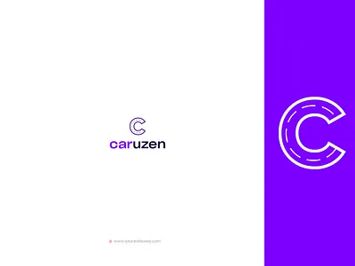 Caruzen Branding brand branding car design logo logodesign logotype typography