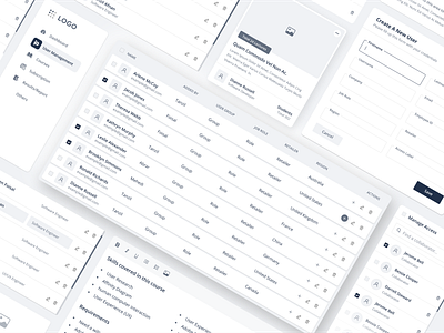 Component Design admin design admin panel card design clean ui component component design dashboard ui design editor figmadesign form design modern design new trend sidebar menu table design ui uidesign user list ux webdesign