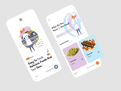 Fast food delivery app app branding cook food cooking design illustrator restaurant restaurant app sheffield ux
