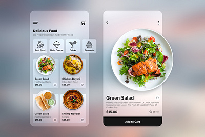 Food Delivery App branding clean creative delivery app food app mobile ui mockup on demand app typography ui user experience user interface design ux ux design