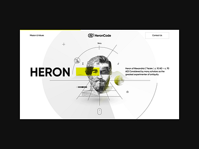 HeronCode. Concept 2. animation bachoodesign branding clean design illustration interface logo ui website