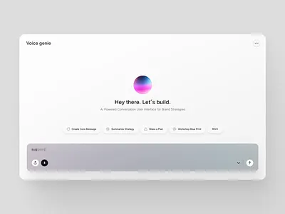 Brand Strategy Assistant ai ai assistant app branding chatbot desktop screen design strategy ui design