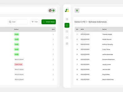 SIMAN - Student Attendance cleandesign cleanui siman studentattendance uidesign