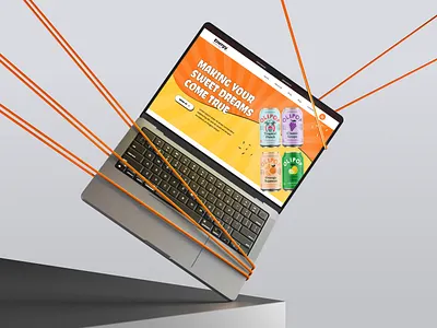 Beverage Landing Page 🥤🔋 3d animation branding design energy drinks graphic design illustration logo motion graphics ui uiux design ux vector website website design