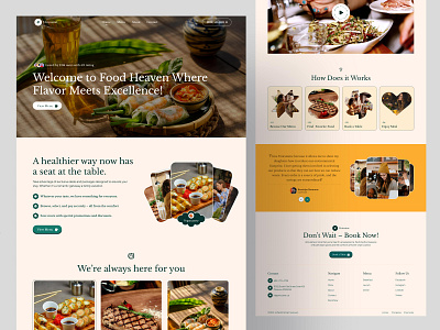 Unicusine - Retail & E-Commerce Website → Homepage V1 customers e commerce e commerce website food layout menu minimal navigation online shop premium food restaurant retail ui unified ui unifiedui user experience user interface web template webflow website