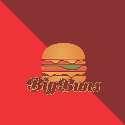 Burger Logo 33 brand logo flat graphic design hand drawn illustrator minimal realestatelogo typography versatile versatile logo