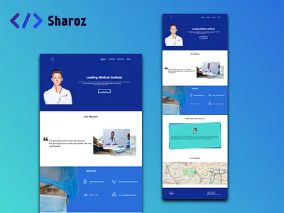 Medical UI Design design minimal ui uidesign ux web web design web design and development website