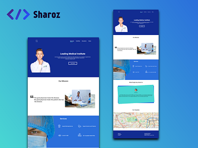 Medical UI Design design minimal ui uidesign ux web web design web design and development website