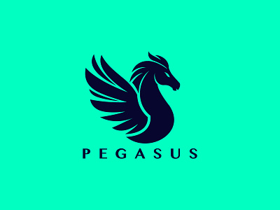 Pegasus Logo agency alcon logo america branding company freedom graphic design heraldic luxury modern outdoor pegasus animal pegasus for sale pegasus logo pegasus wing reliability strong vector wing wings