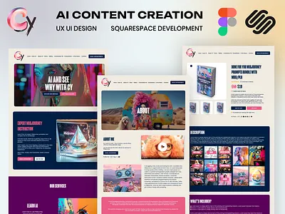 AI Content Creation Web UI/UX Design & Squarespace Development ai content creation cms cms development consultant website content creation website figma squarespace development ui ui design ui ux design ux ux design web design website design website development