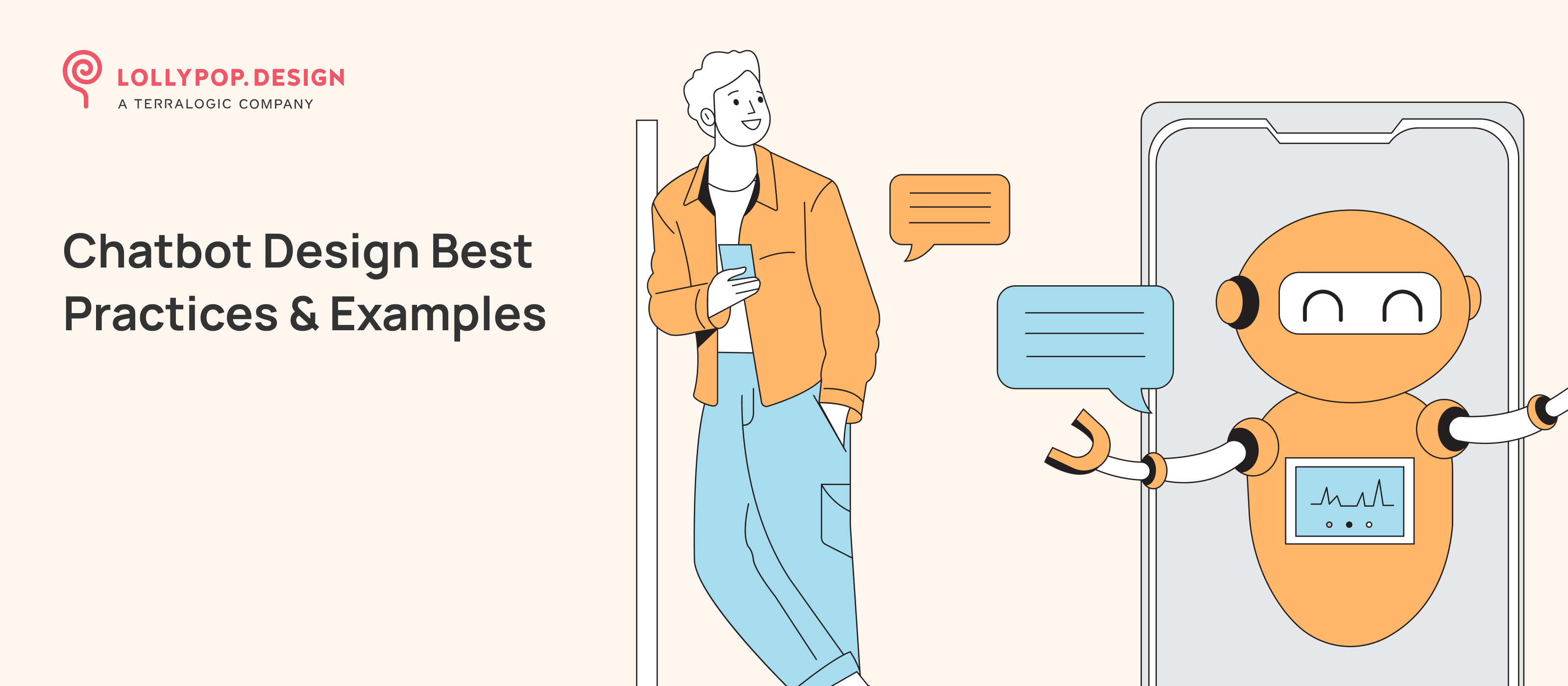 Chatbot UI UX Design: Lollypop Design Studio branding logo ui