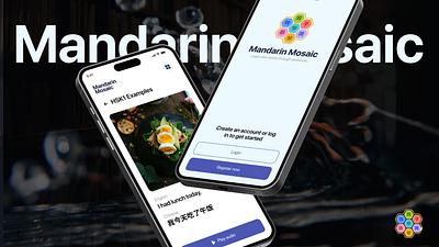 Mandarin Mosaic – Learn Mandarin the Smart Way Mobile App UI android app ui app ui figma language learning app learning app mandarin mobile app ui ui ux