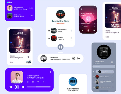 Music Player UI Design Concept app design apple apps design apps design.interaction apps icon apps screen branding illustration mobile app music music app music player musician ui ui design uidesign uiux webdesign website design