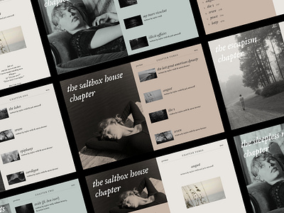 Folklore — Taylor Swift Website Concept adobe xd black and white brutalist brutalist design classic folklore minimal minimalist serif taylor swift ui design ui designer uiux ux designer vintage web animation web design web designer website website design