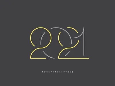 2021 2021 new year typography