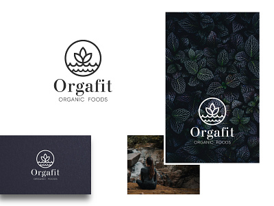 orgafit logo badge logo brand identity branding business card circle logo creative logo food logo geometric logo logo designer nature nature logo organic art organic food print design round logo simple logo spa logo yoga logo