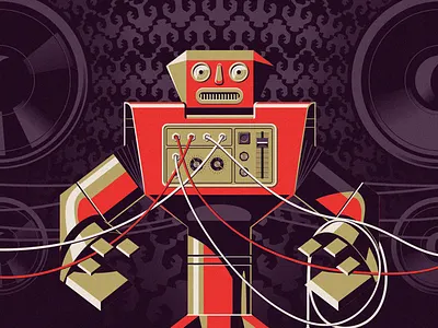 KRAFTWERK ROBOTS robot tessellation vector