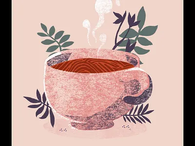 A cup of hope art artwork collage cup illustration plant illustration