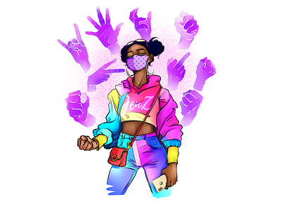 genz energy clip studio paint colorful gen z illustration