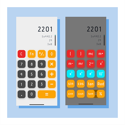 Calculator Ui app calculator dailyui design illustration minimal ui ux vidaldesigns