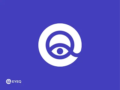 EyeQ symbol app icon branding clean design eye flat iq logo logodesign logodesigner mark minimal modern purple q saas simple startup logo symbol tech