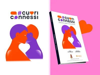 #cuoriconnessi vol 6 adobe illustrator book cover branding chiara morra connected cuori day design draft faces flat heart illustration illustrator internet minimal people shot unieuro vector