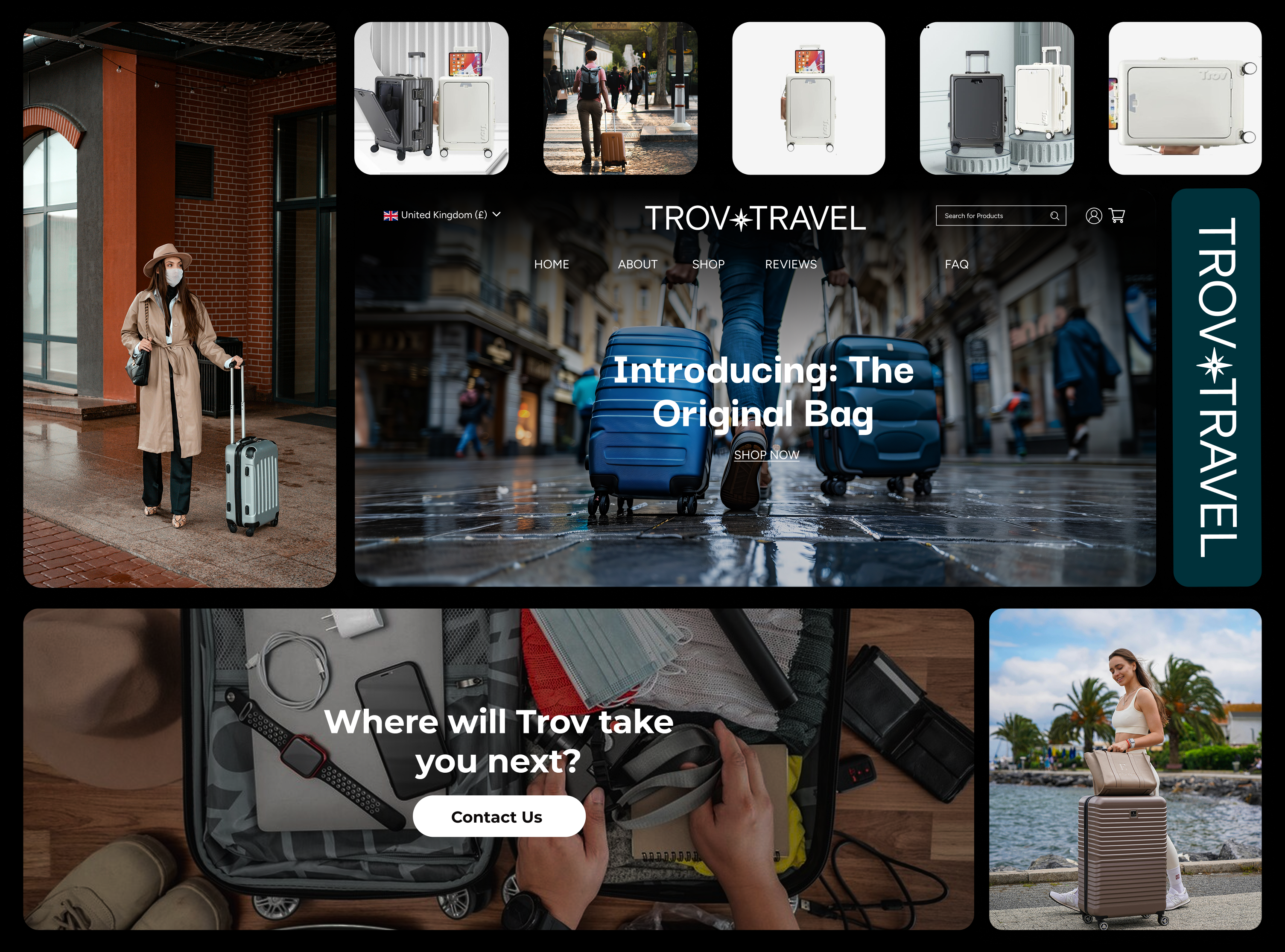 Travel Products Ecommerce Web UI/UX Design & Shopify Development cms development creative web design ecommerce store ecommerce web design ecommerce website figma design grafikdesign shopify design shopify development shopify store travel products website ui ui ux design ux visual design web design website design website development website entwicklung website redesign