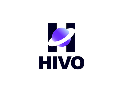 Hivo | Logo design app icon branding cosmic digital h letter h logo icon logo oleg coada saas saturn saturn logo