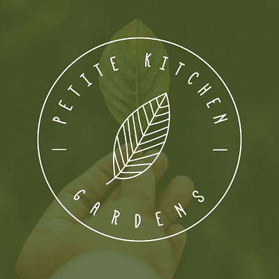 PETITE KITCHEN GARDENS botanical botanical logo handdrawn handdrawn logo logo logo design logos minimal minimal logo modern logo organic organic logo