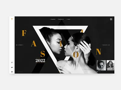 Fashion Trend UI 2021 #3 app concept contrast dark design interface photoshop product slick typogaphy ui ux xd