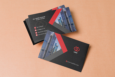 Professional Business Card branding business card illustration logo design portfolio professional real estate typography