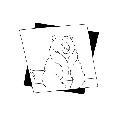 Boss Bear app bear design figma flat icon illustration logo minimal ui ux vector web