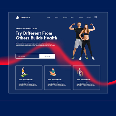 Workout Website branding design graphic design illustration illustrator logo web website