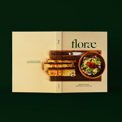 Florae Cookbook cookbook design editorial design food food photography foodie layoutdesign photography typography