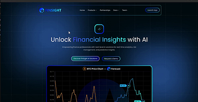 Finsight AI website fintech ui fintech website ui