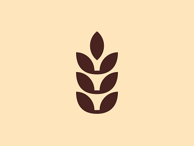 Wheat Logo autumn branding crop fall farm field flour grain growth harvest logo mark mill nature wheat